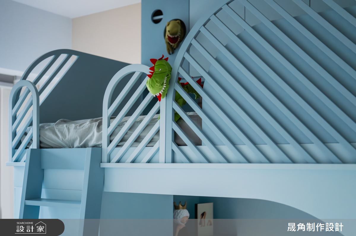 43坪新成屋(5年以下)＿美式風臥室兒童房兒童房案例圖片＿晟角制作設計有限公司＿晟角_恆星  moonlight之19