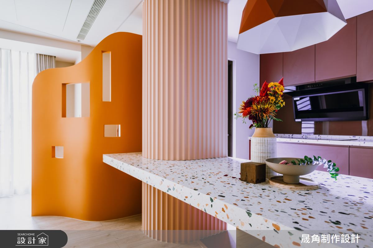 47坪老屋(16~30年)＿鄉村風中島案例圖片＿晟角制作設計有限公司＿晟角_天堂鳥序曲 Bird of Paradise之9