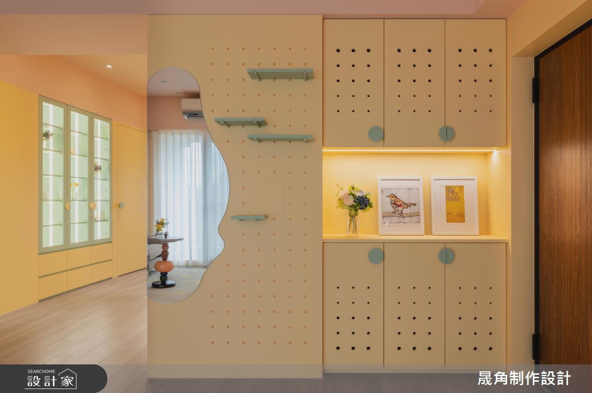 33坪老屋(16~30年)＿鄉村風玄關案例圖片＿晟角制作設計有限公司＿晟角_陽光燦爛¡Hola!之2