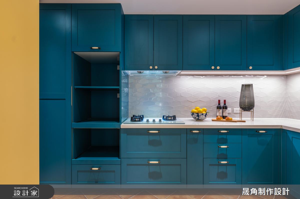 33坪老屋(16~30年)＿鄉村風廚房案例圖片＿晟角制作設計有限公司＿晟角_陽光燦爛¡Hola!之20