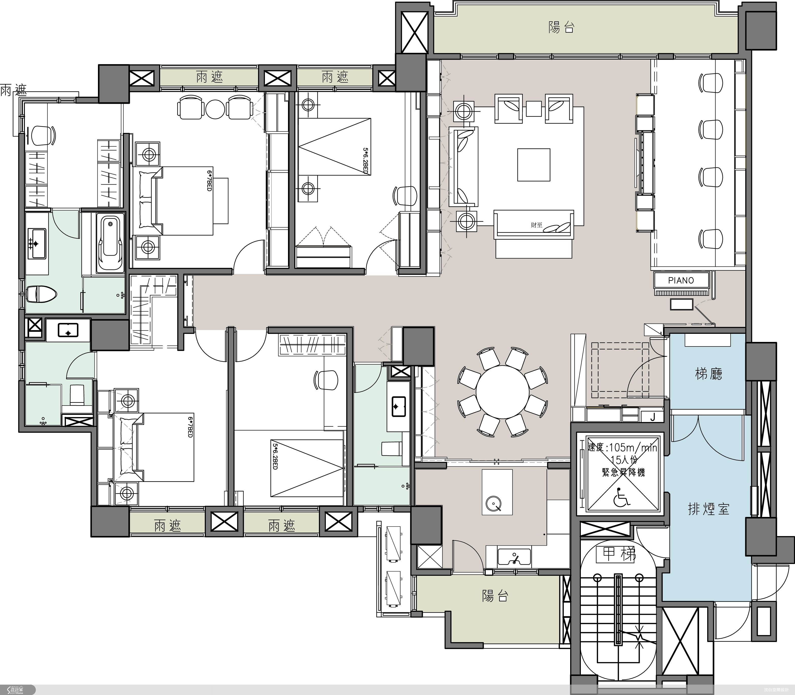 100坪新成屋(5年以下)＿現代風案例圖片＿沈白空間規劃／陳志偉建築師事務所＿沈白_02之11