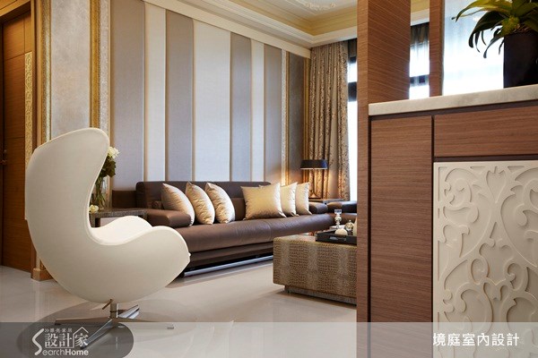 40坪新成屋(5年以下)＿新古典客廳案例圖片＿境庭室內裝修工程有限公司＿境庭_01之3