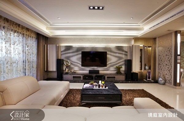 56坪新成屋(5年以下)＿新古典客廳案例圖片＿境庭室內裝修工程有限公司＿境庭_02之2