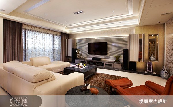 56坪新成屋(5年以下)＿新古典客廳案例圖片＿境庭室內裝修工程有限公司＿境庭_02之6