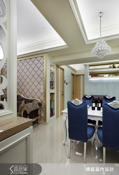 28坪中古屋(5~15年)＿新古典客廳餐廳走廊案例圖片＿境庭室內裝修工程有限公司＿境庭_18之3