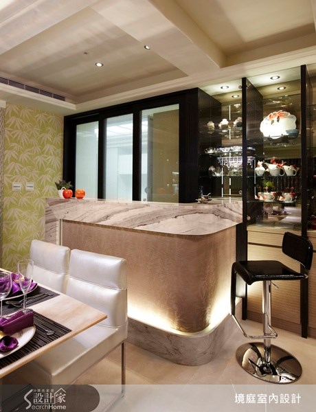 90坪新成屋(5年以下)＿混搭風餐廳吧檯案例圖片＿境庭室內裝修工程有限公司＿境庭_05之12