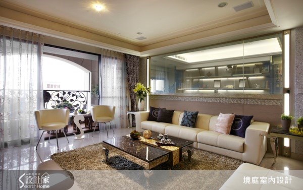 90坪新成屋(5年以下)＿混搭風客廳案例圖片＿境庭室內裝修工程有限公司＿境庭_05之7