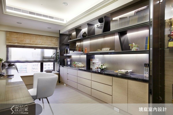 90坪新成屋(5年以下)＿混搭風書房案例圖片＿境庭室內裝修工程有限公司＿境庭_05之13