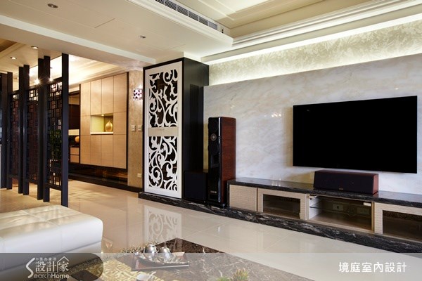 90坪新成屋(5年以下)＿混搭風玄關客廳案例圖片＿境庭室內裝修工程有限公司＿境庭_05之3