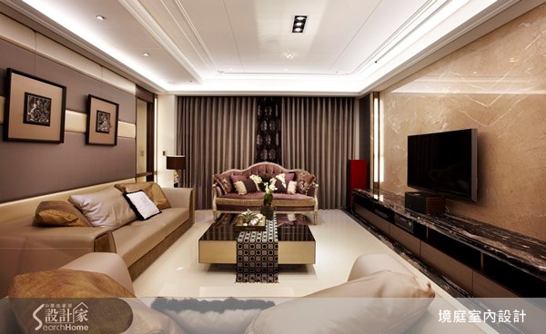50坪＿新古典客廳案例圖片＿境庭室內裝修工程有限公司＿境庭_06之3