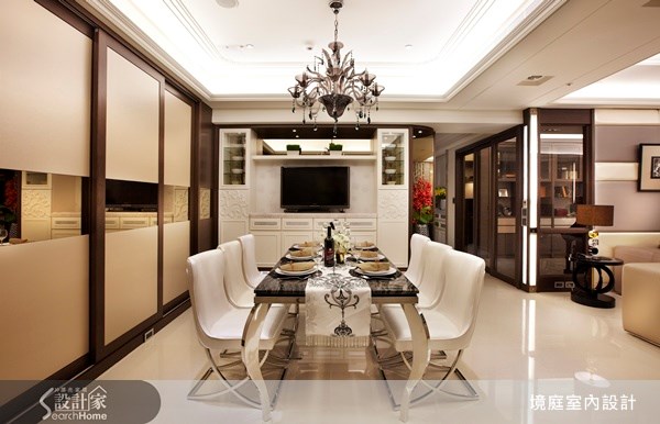 50坪＿新古典客廳餐廳案例圖片＿境庭室內裝修工程有限公司＿境庭_06之7