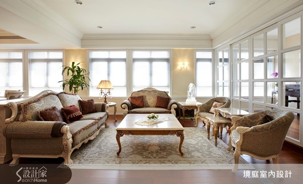100坪新成屋(5年以下)＿鄉村風客廳案例圖片＿境庭室內裝修工程有限公司＿境庭_07之3