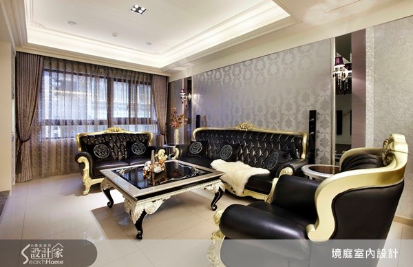 35坪新成屋(5年以下)＿新古典客廳案例圖片＿境庭室內裝修工程有限公司＿境庭_08之6