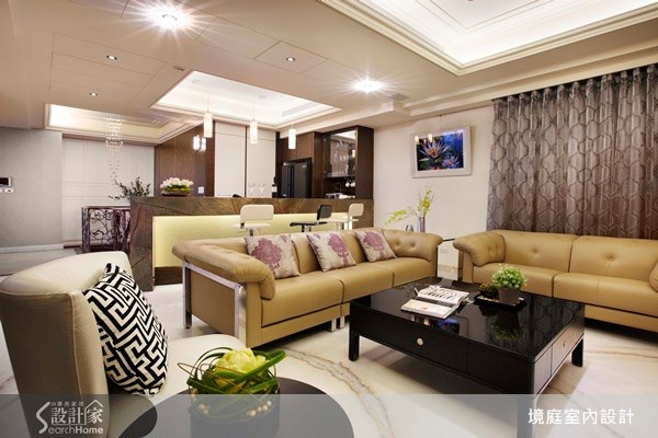 1坪新成屋(5年以下)＿新古典客廳案例圖片＿境庭室內裝修工程有限公司＿境庭_10之6