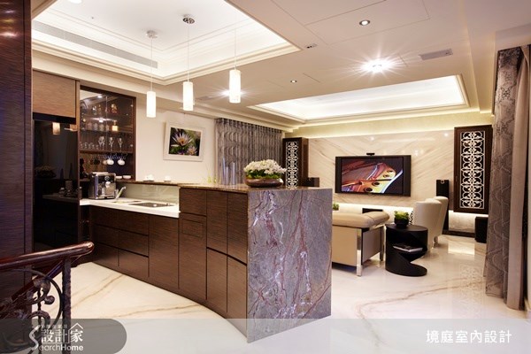 1坪新成屋(5年以下)＿新古典客廳吧檯案例圖片＿境庭室內裝修工程有限公司＿境庭_10之3