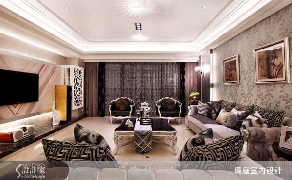 90坪新成屋(5年以下)＿混搭風客廳案例圖片＿境庭室內裝修工程有限公司＿境庭_11之8