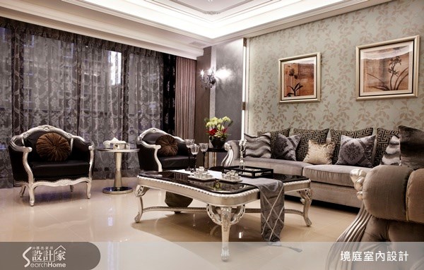 90坪新成屋(5年以下)＿混搭風客廳案例圖片＿境庭室內裝修工程有限公司＿境庭_11之13