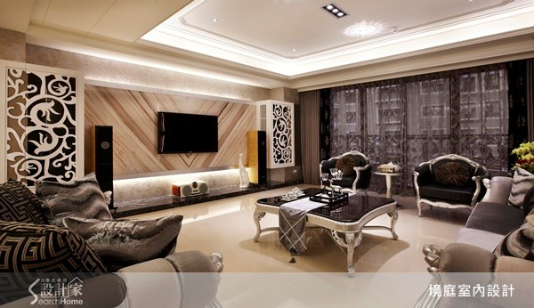 90坪新成屋(5年以下)＿混搭風客廳案例圖片＿境庭室內裝修工程有限公司＿境庭_11之5