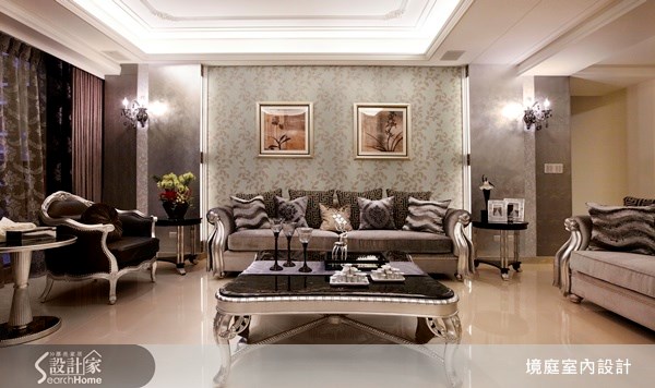 90坪新成屋(5年以下)＿混搭風客廳案例圖片＿境庭室內裝修工程有限公司＿境庭_11之12