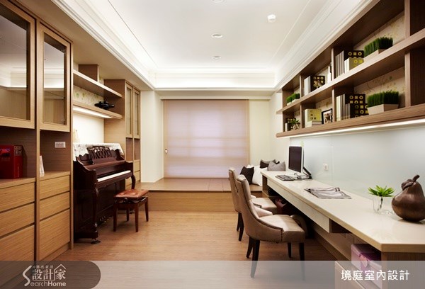 90坪新成屋(5年以下)＿混搭風書房臥榻案例圖片＿境庭室內裝修工程有限公司＿境庭_11之16