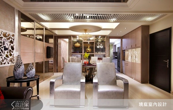70坪新成屋(5年以下)＿新古典玄關客廳餐廳案例圖片＿境庭室內裝修工程有限公司＿境庭_12之1