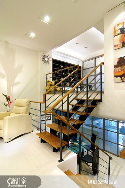 75坪新成屋(5年以下)＿現代風樓梯案例圖片＿境庭室內裝修工程有限公司＿境庭_13之4