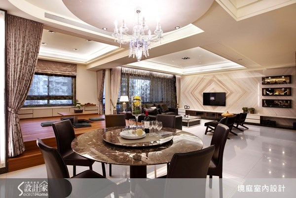 60坪新成屋(5年以下)＿新古典客廳餐廳和室案例圖片＿境庭室內裝修工程有限公司＿境庭_14之7