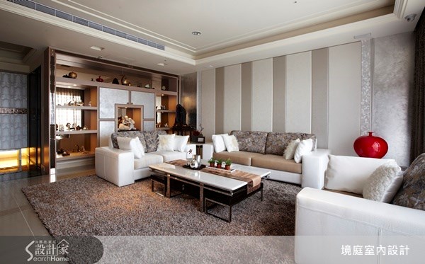 60坪新成屋(5年以下)＿新古典客廳案例圖片＿境庭室內裝修工程有限公司＿境庭_15之2