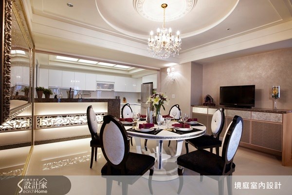 60坪新成屋(5年以下)＿新古典餐廳廚房案例圖片＿境庭室內裝修工程有限公司＿境庭_15之9