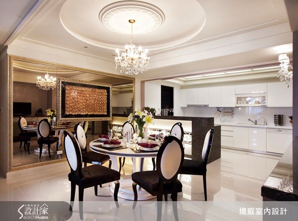 60坪新成屋(5年以下)＿新古典餐廳廚房案例圖片＿境庭室內裝修工程有限公司＿境庭_15之7