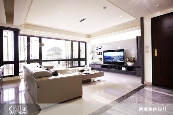 80坪新成屋(5年以下)＿休閒風玄關客廳案例圖片＿境庭室內裝修工程有限公司＿境庭_16之1