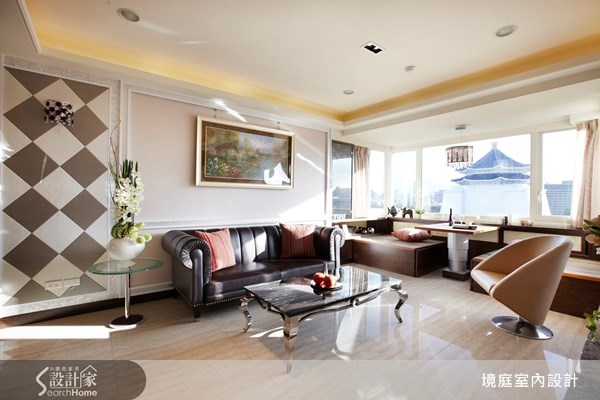 30坪中古屋(5~15年)＿新古典客廳臥榻案例圖片＿境庭室內裝修工程有限公司＿境庭_17之3