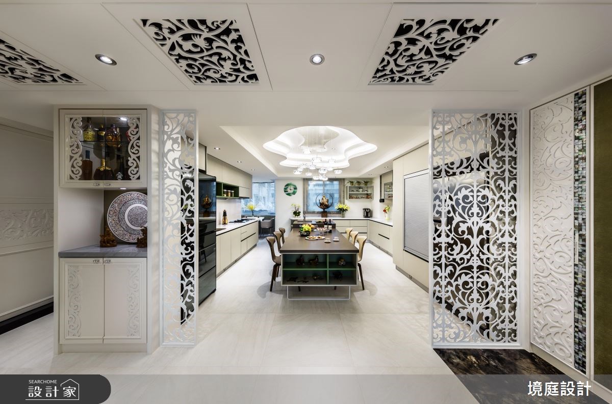 55坪老屋(16~30年)＿混搭風客廳餐廳廚房案例圖片＿境庭室內裝修工程有限公司＿境庭_22之12