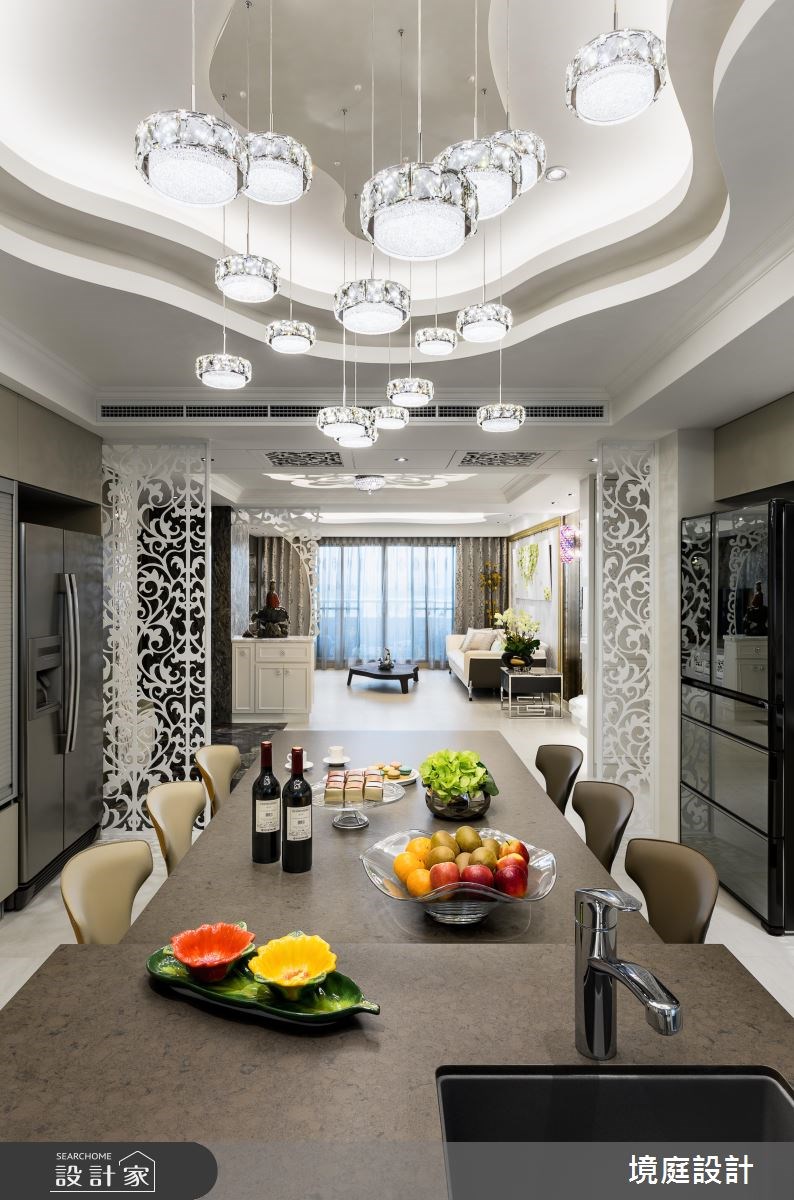 55坪老屋(16~30年)＿混搭風客廳餐廳案例圖片＿境庭室內裝修工程有限公司＿境庭_22之16