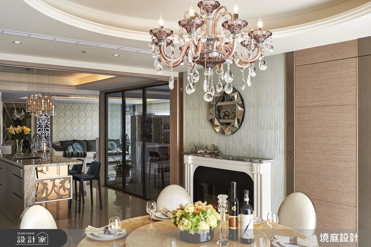 120坪新成屋(5年以下)＿新古典餐廳吧檯案例圖片＿境庭室內裝修工程有限公司＿境庭_24之11
