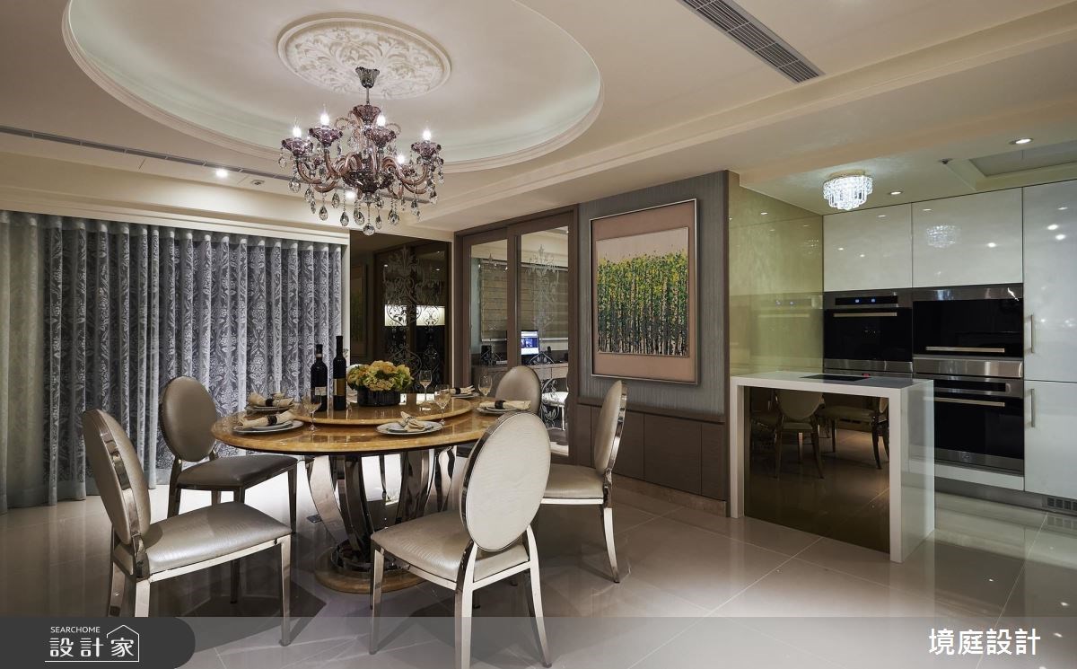 120坪新成屋(5年以下)＿新古典餐廳案例圖片＿境庭室內裝修工程有限公司＿境庭_24之13