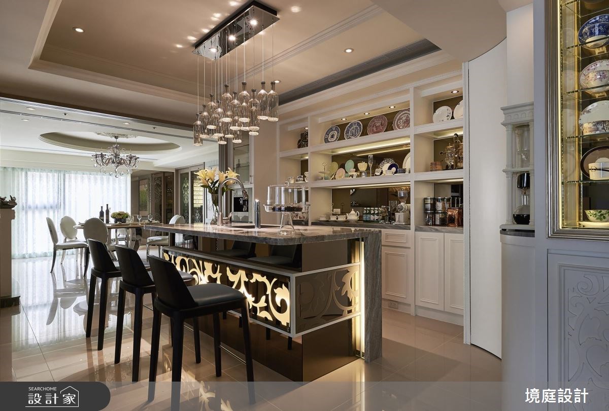 120坪新成屋(5年以下)＿新古典吧檯案例圖片＿境庭室內裝修工程有限公司＿境庭_24之19