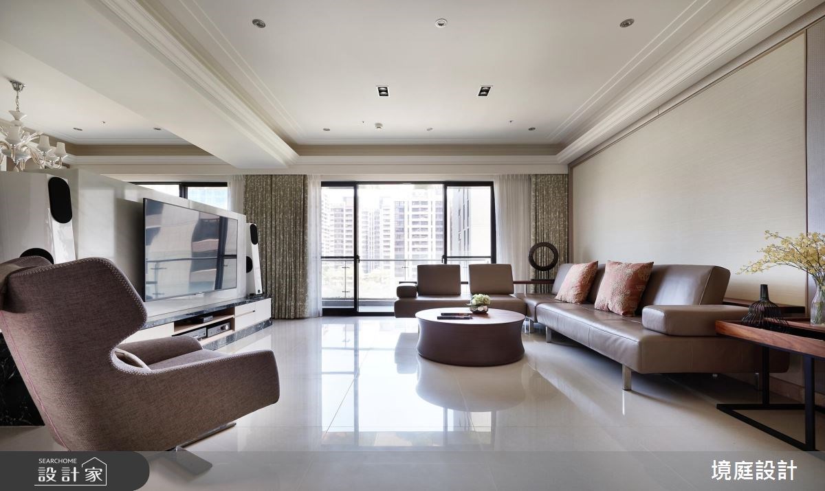 60坪新成屋(5年以下)＿新古典客廳案例圖片＿境庭室內裝修工程有限公司＿境庭_25之4