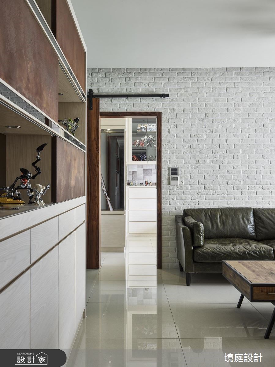 25坪新成屋(5年以下)＿工業風客廳樓梯案例圖片＿境庭室內裝修工程有限公司＿境庭_26之13