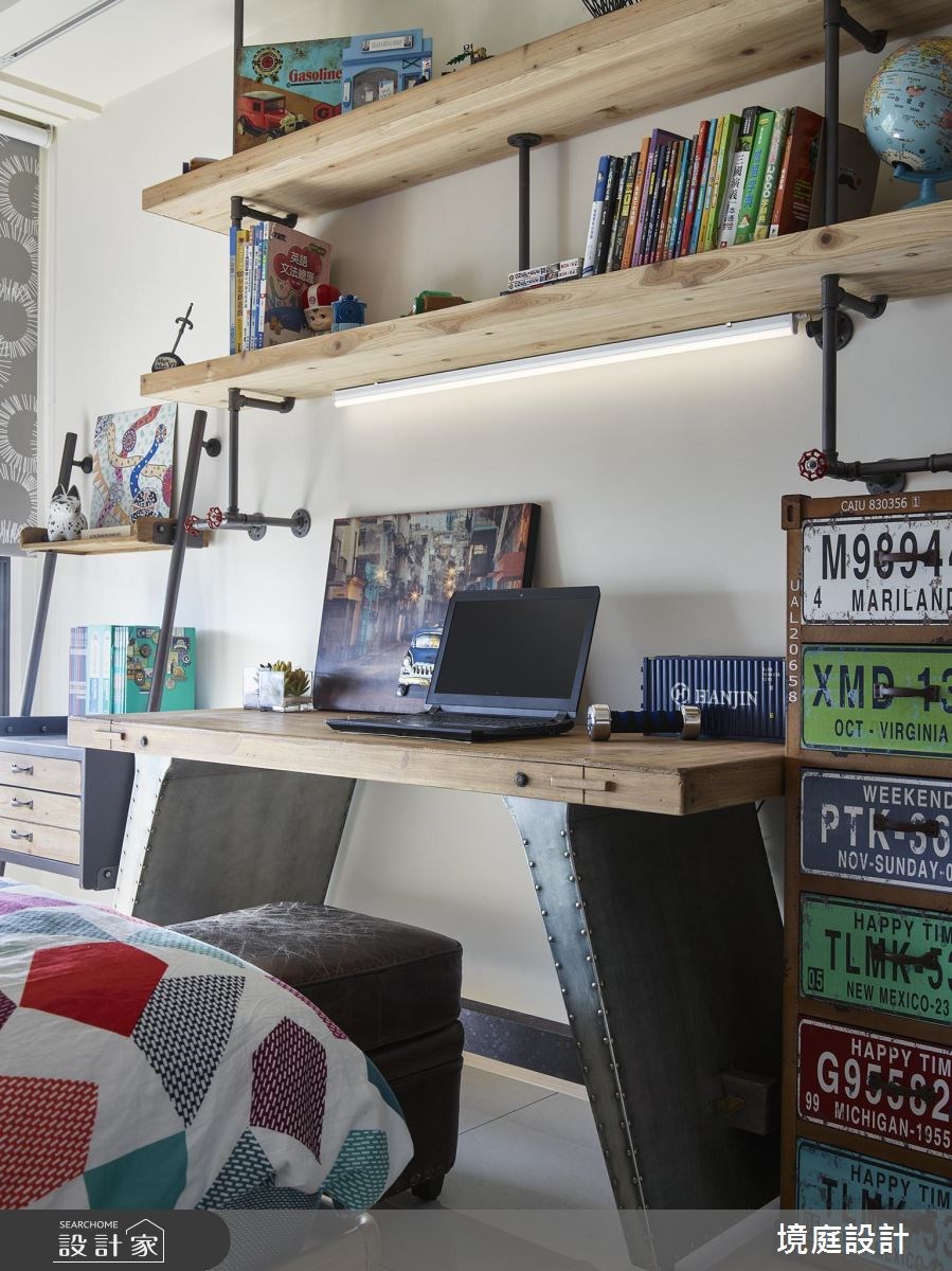 25坪新成屋(5年以下)＿工業風臥室案例圖片＿境庭室內裝修工程有限公司＿境庭_26之21