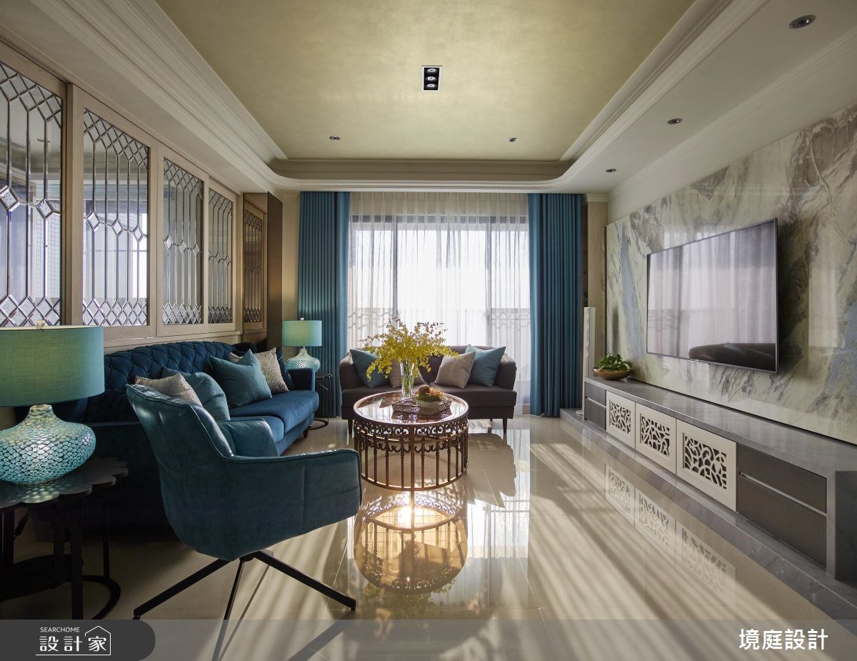 30坪新成屋(5年以下)＿混搭風客廳案例圖片＿境庭室內裝修工程有限公司＿境庭_27之6