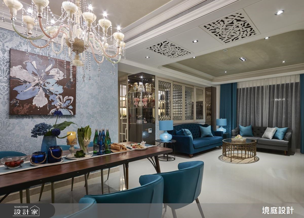 30坪新成屋(5年以下)＿混搭風客廳餐廳案例圖片＿境庭室內裝修工程有限公司＿境庭_27之24