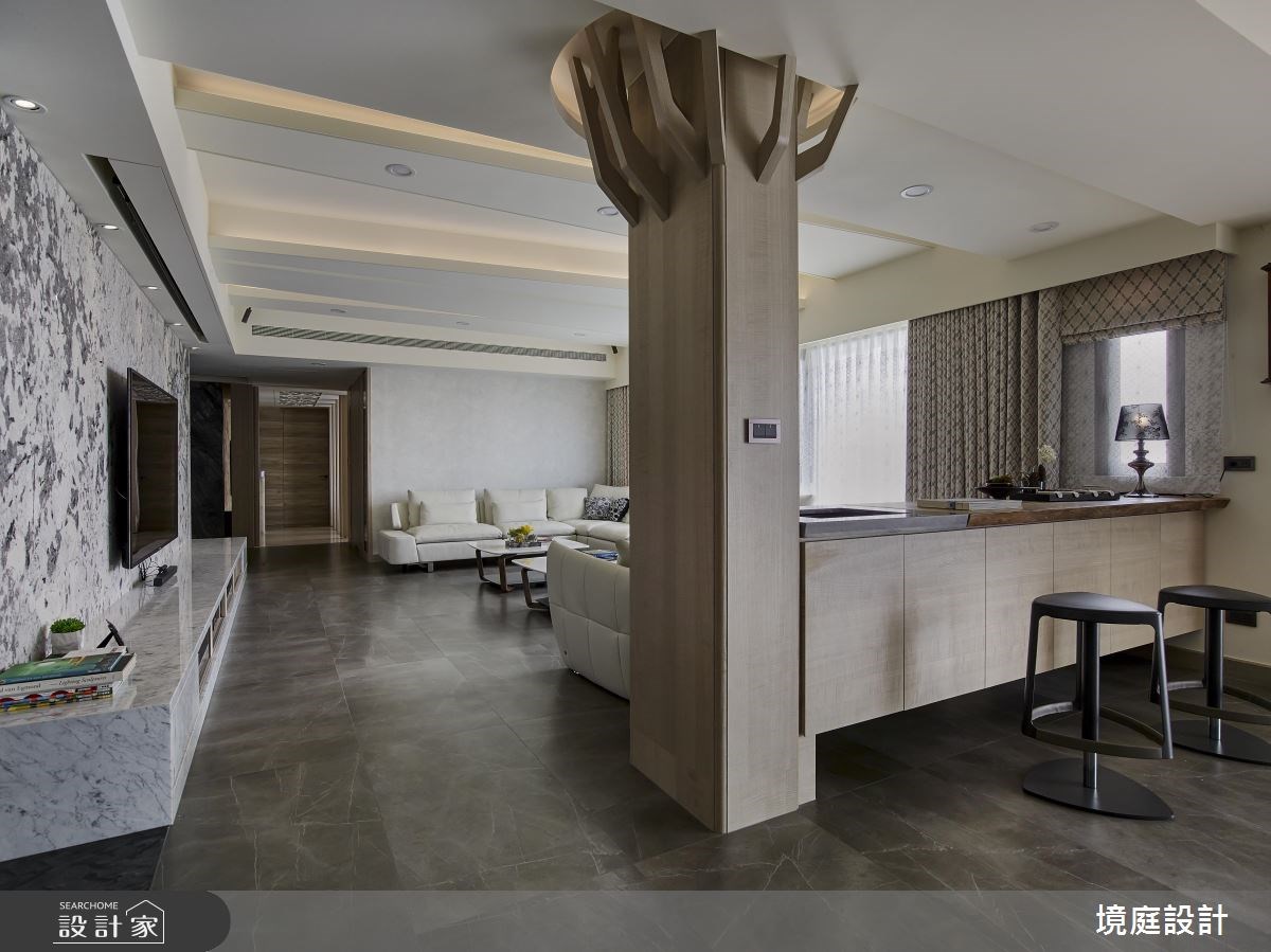 105坪新成屋(5年以下)＿現代風玄關客廳案例圖片＿境庭室內裝修工程有限公司＿境庭_28之1