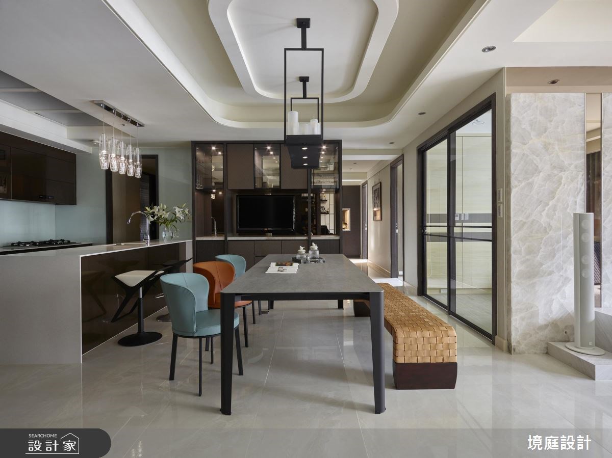 55坪新成屋(5年以下)＿現代風餐廳廚房吧檯案例圖片＿境庭室內裝修工程有限公司＿境庭_29之7