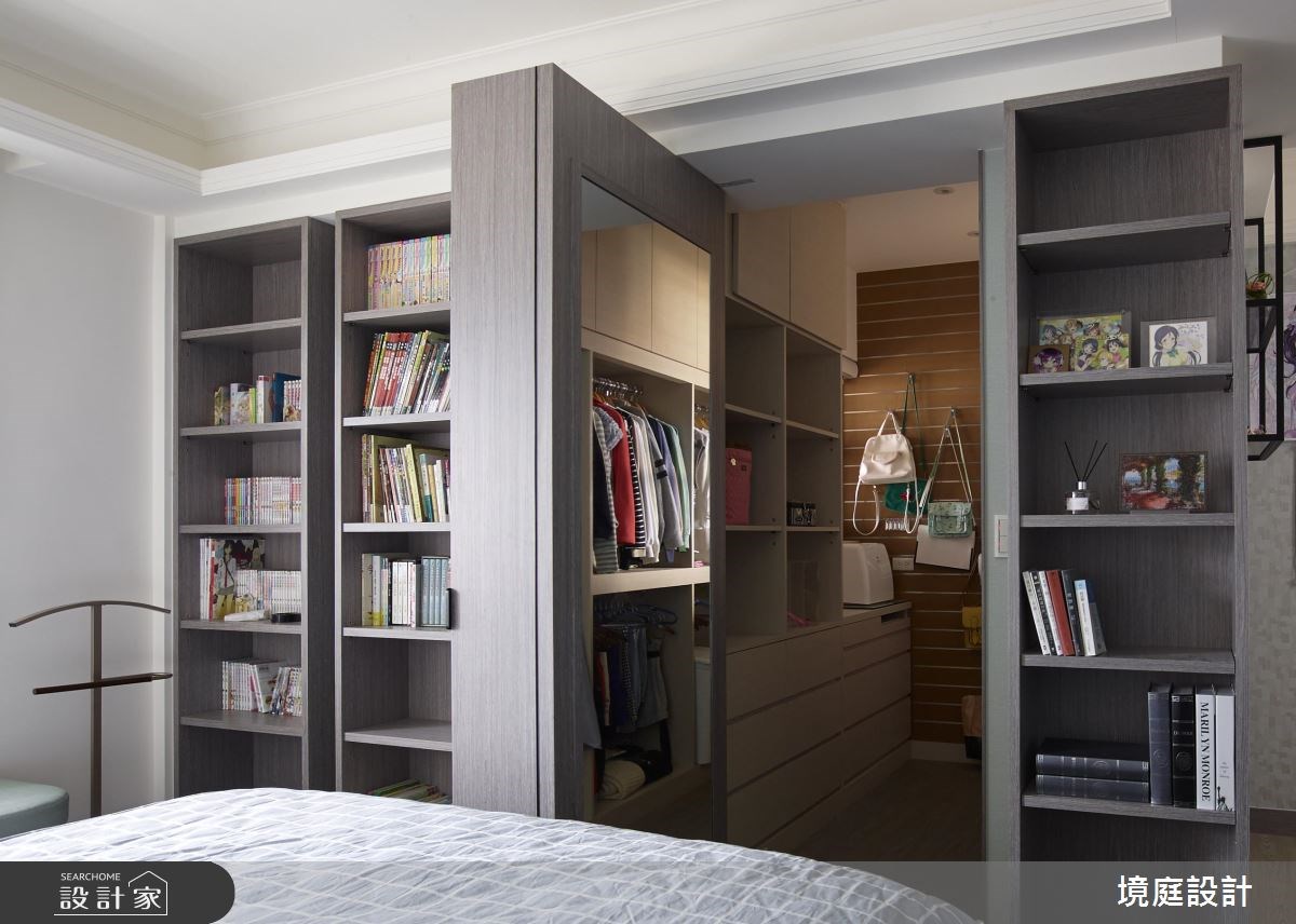 35坪新成屋(5年以下)＿混搭風臥室更衣間案例圖片＿境庭室內裝修工程有限公司＿境庭_30之26