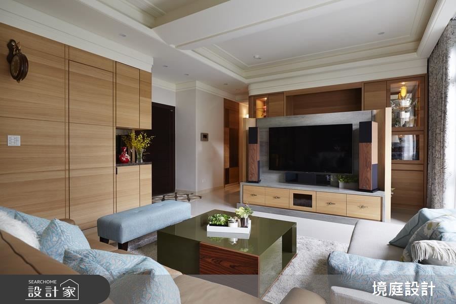 70坪新成屋(5年以下)＿鄉村風玄關客廳案例圖片＿境庭室內裝修工程有限公司＿境庭_31之3