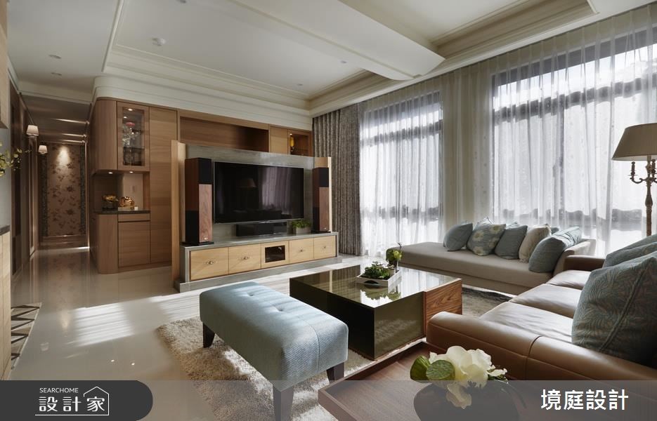 70坪新成屋(5年以下)＿鄉村風客廳走廊案例圖片＿境庭室內裝修工程有限公司＿境庭_31之5