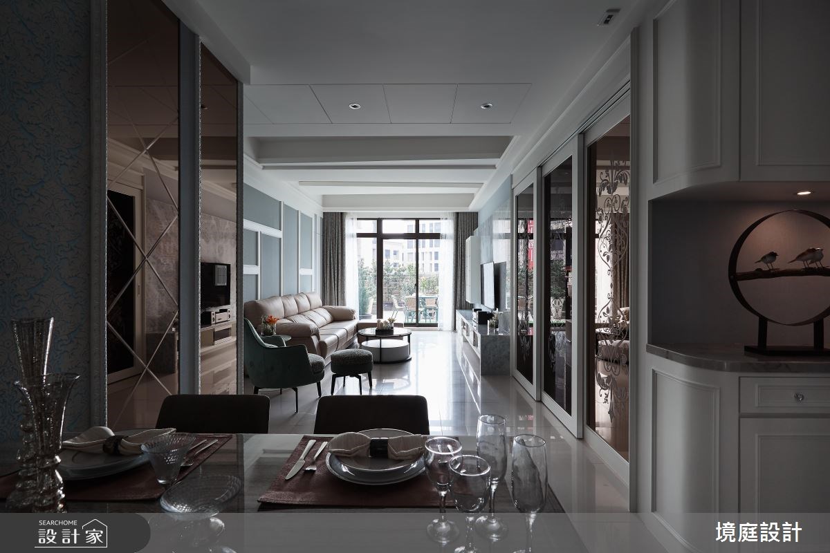 30坪新成屋(5年以下)＿新古典客廳餐廳案例圖片＿境庭室內裝修工程有限公司＿境庭_32之7