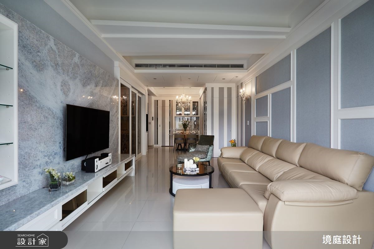 30坪新成屋(5年以下)＿新古典客廳餐廳案例圖片＿境庭室內裝修工程有限公司＿境庭_32之8