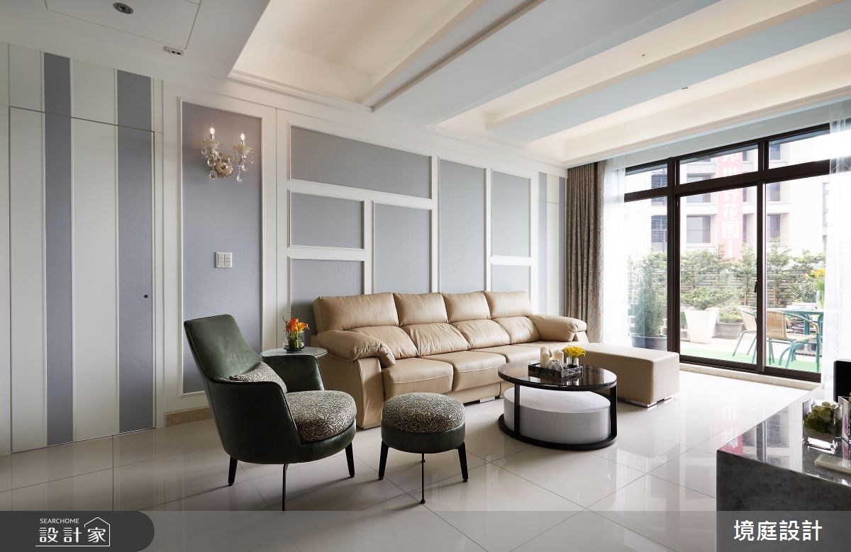 30坪新成屋(5年以下)＿新古典客廳案例圖片＿境庭室內裝修工程有限公司＿境庭_32之14
